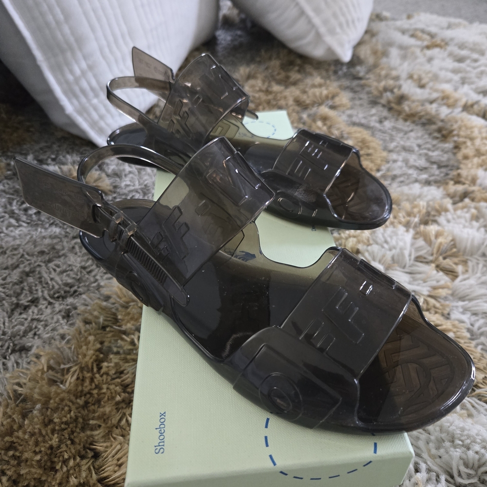 Off-White Transparent Sandals